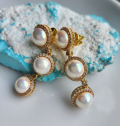 Seashell mabe cream pearl - seashell,