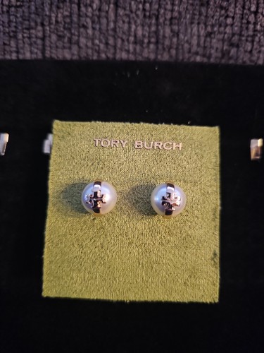 Tory burch pearl stud earrings - tory,